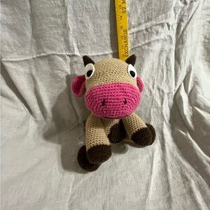 Crochet Cow Plush Toy